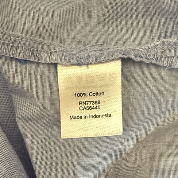 J. Crew Sky Blue Blouse with Ruffled Sleeves - Picture 8 of 12